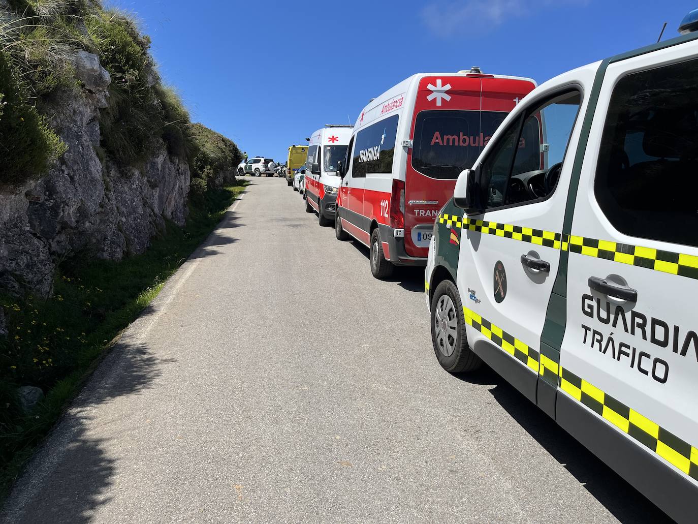 Un autobús con 49 personas se despeña al subir a los Lagos de Covadonga