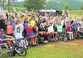 El Descenso Adaptado del Sella reúne cada año a más de cien palistas llegados de toda España. fotos: g. p.