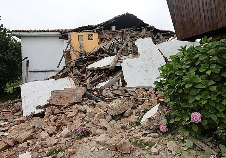 Escombros tras la gran explosión.