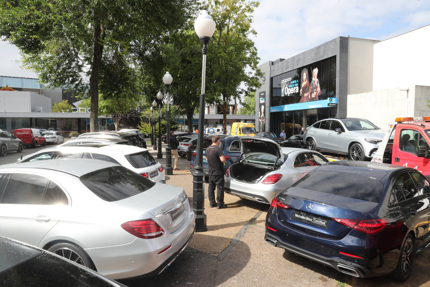 Últimos preparativos para iniciar la Feria de Muestras