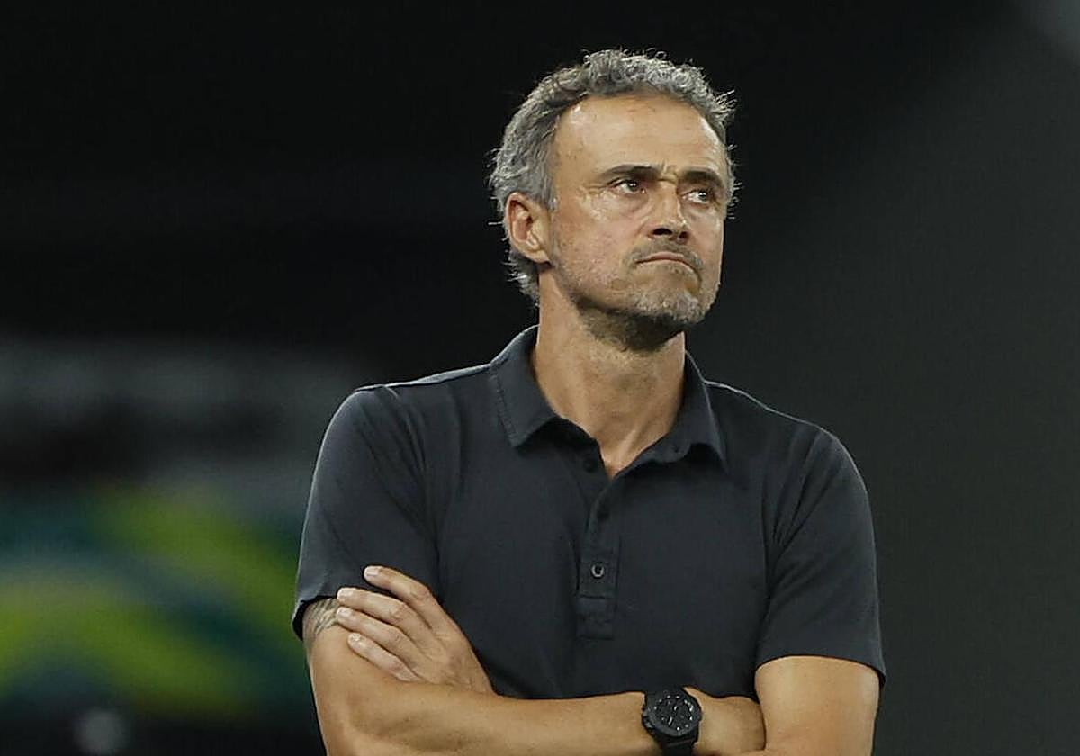Luis Enrique, durante el último Mundial de Fútbol.