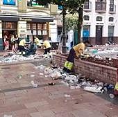 Ribadesella gana la batalla contra la basura después del Sella