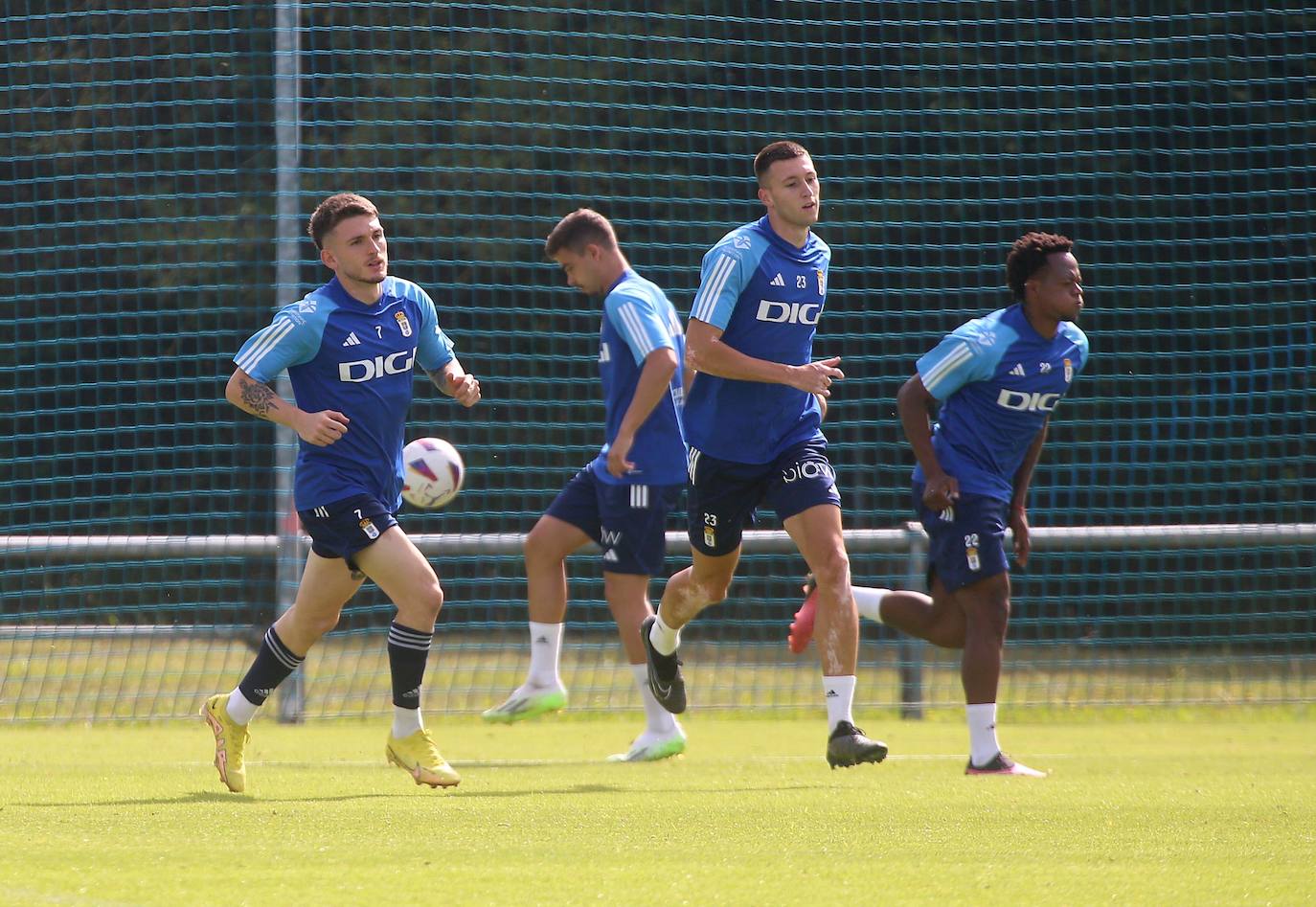 Entrenamiento del Real Oviedo (09/08/2023)