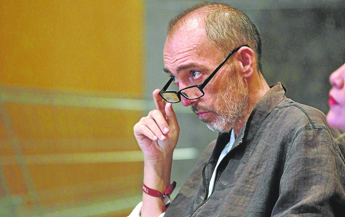 Natalio Grueso, durante una de las sesiones del juicio celebrado en 2019 en la Audiencia Provincial.