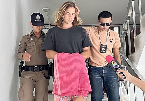 Daniel Sancho, acusado de asesinato en Tailandia.