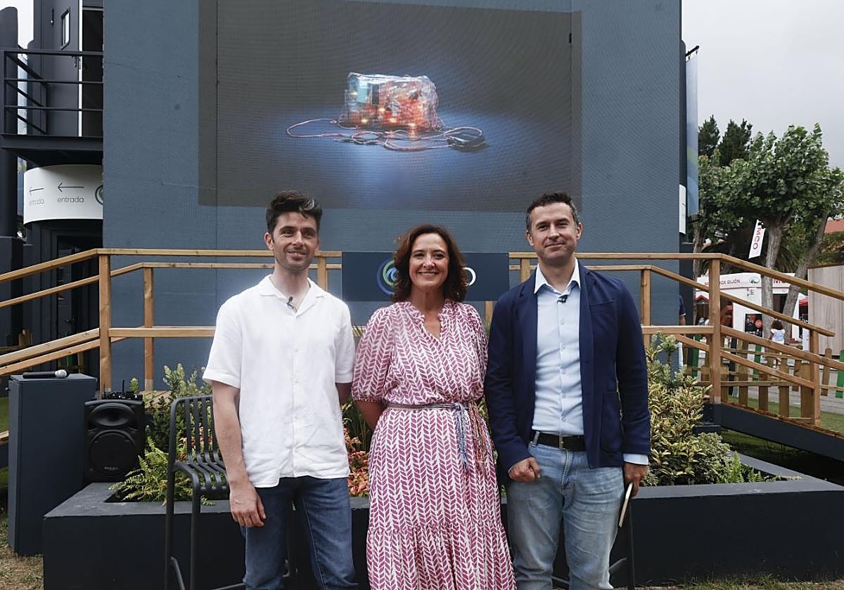 Juan Falcón, Carmen Fernández y José Manuel Pérez.