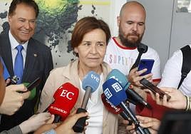 Carmen Moriyón, este miércoles, en la Feria de Muestras.