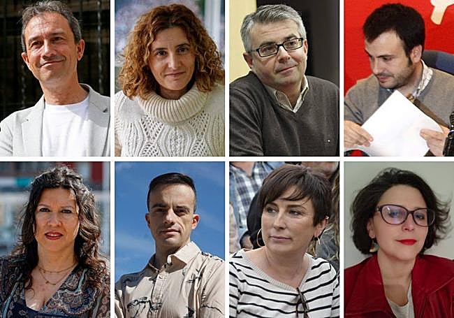 Ovidio Zapico, consejero de Ordenación, Urbanismo, Vivienda y Derechos; Beatríz Glez. Prieto, viceconsejera de Derechos Ciudadanos; Ignacio Ruiz Latierro, director general de Ordenación; Jesús Daniel Sánchez, director general de Vivienda; Nuria Rodríguez, directora general de Transparencia; Juan Ponte, director general de Agenda 2030; Begoña Collado, directora general de Memoria Democrática; Laura López, directora general de Urbanismo.