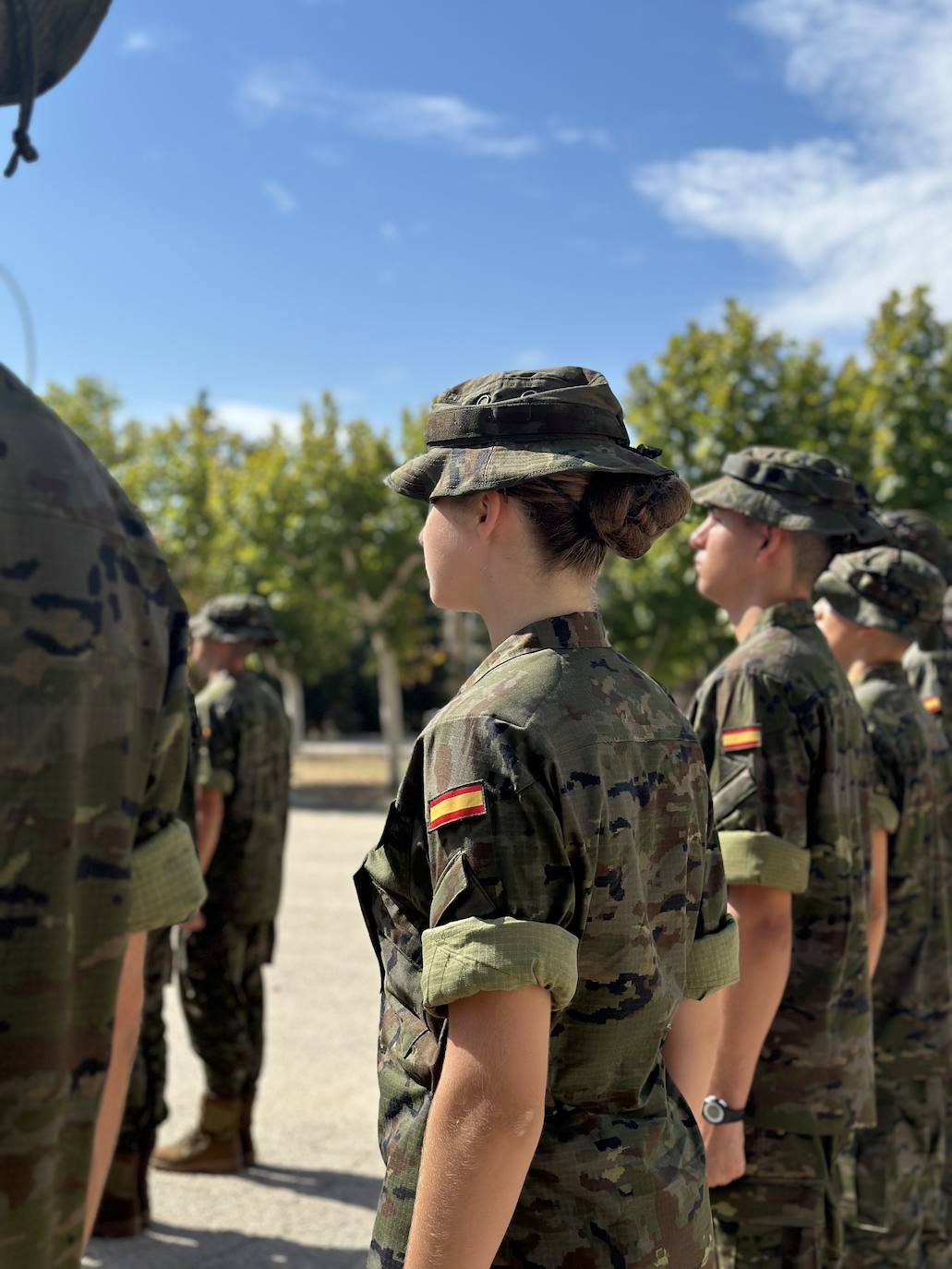 Cadete Borbón Ortiz: el primer día de Leonor en la Academia Militar de Zaragoza