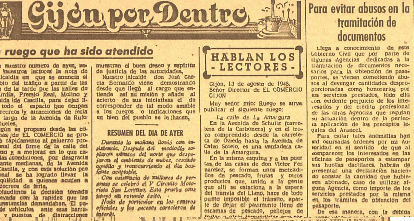 La denuncia se publicó en la sección de cartas al director.