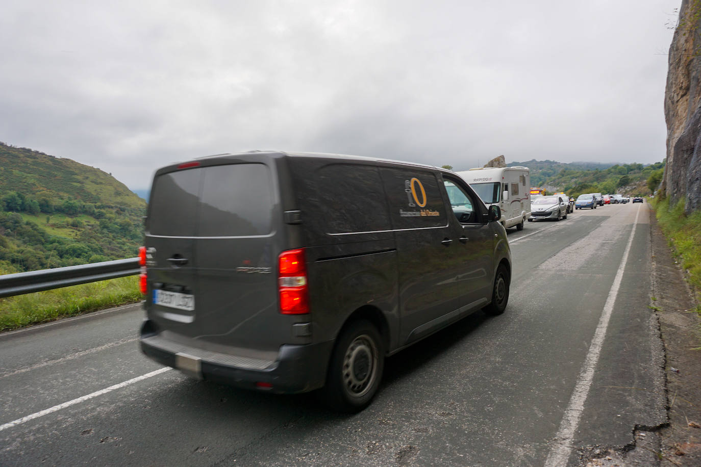 Accidente mortal de un motorista en Cabrales