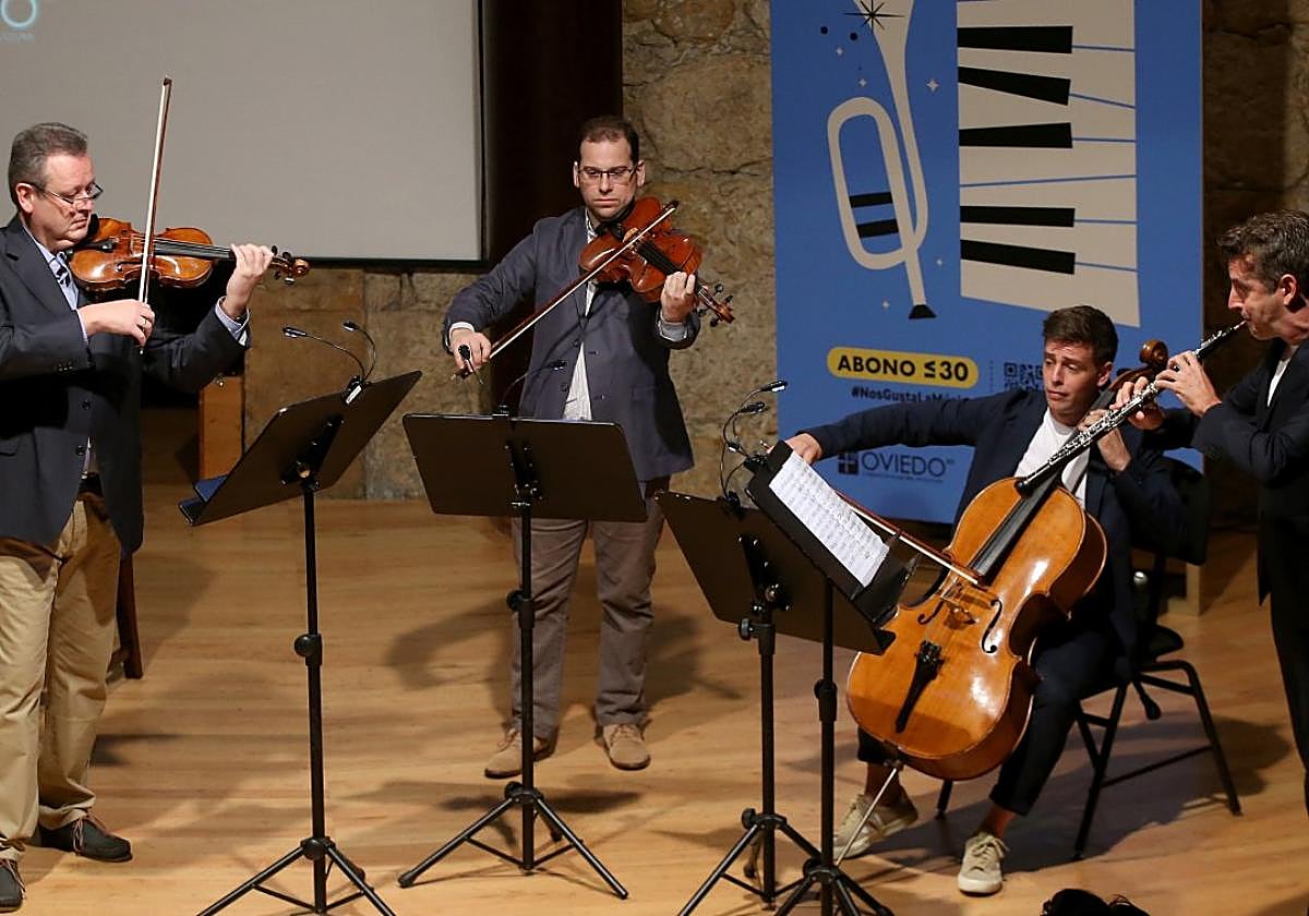 Un momento de la presentación, ayer, en el Auditorio.