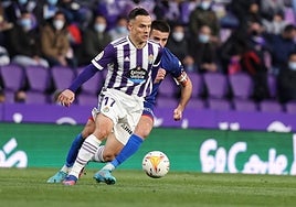 Roque Mesa, durante un partido con el Valladolid.