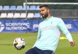 Borja Bastón, en un entrenamiento.