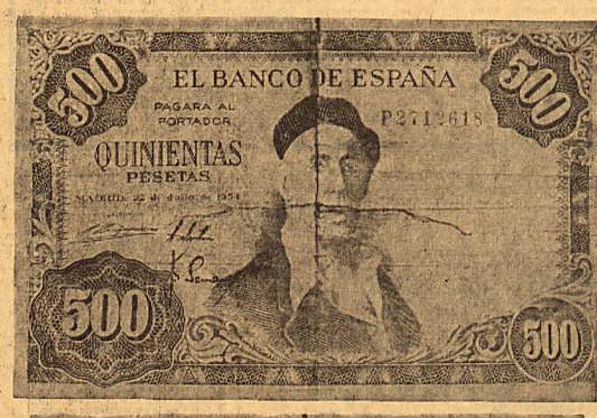 El billete de la discordia.