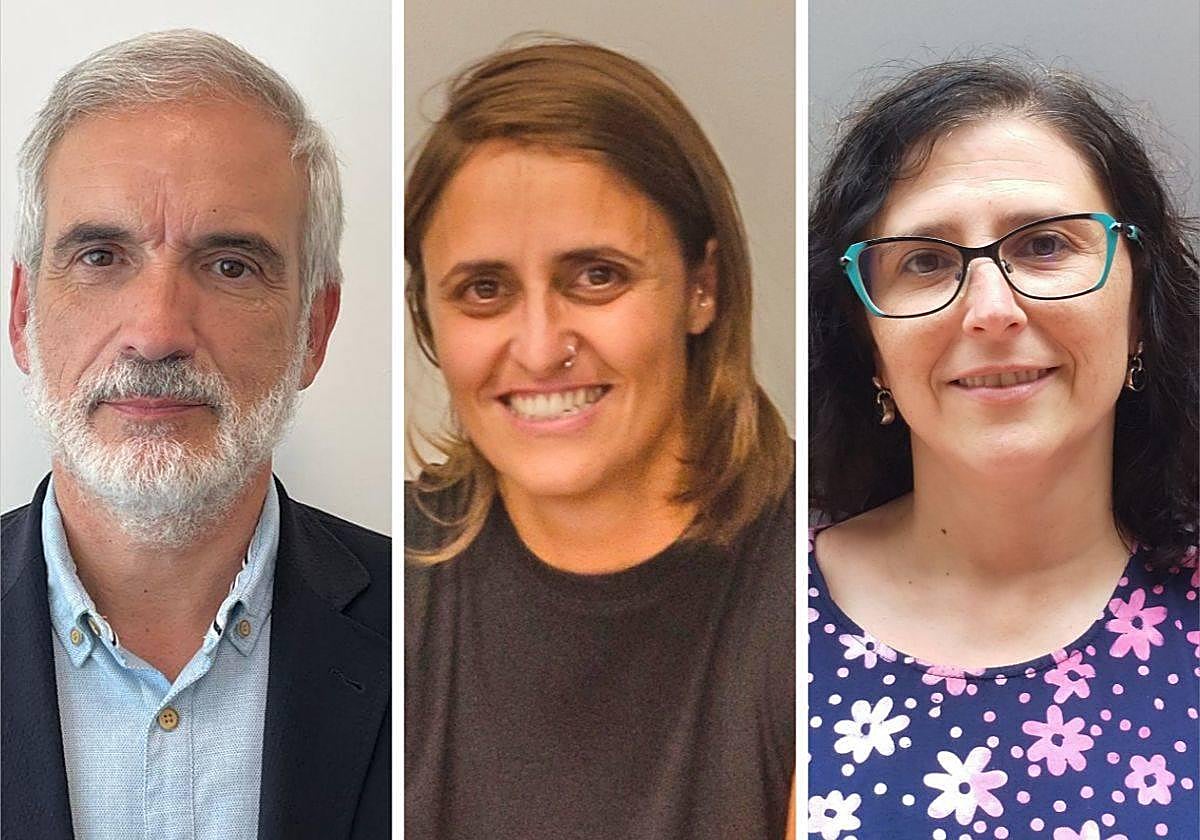 De izquierda a derecha: Aquilino Alonso, gerente del Sespa; Manuela Eleazar Fernández Ena, directora general de Actividad Física y Deporte; y Laura López Díaz, directora general de Urbanismo.