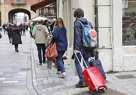 Turismo en el centro de Gijón.