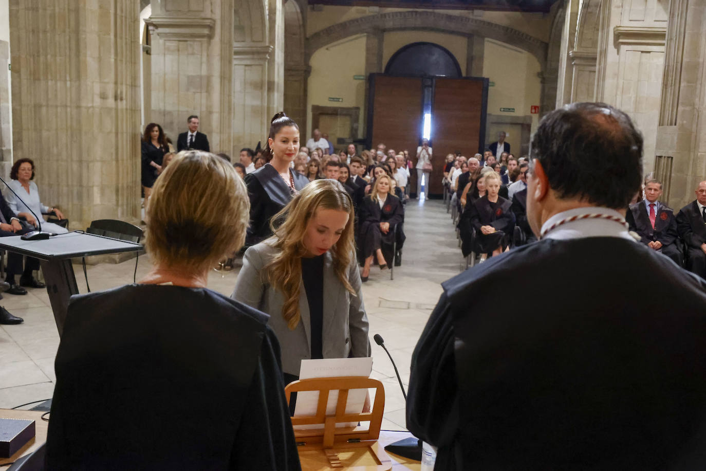 Acto de jura de los abogados en la Colegiata