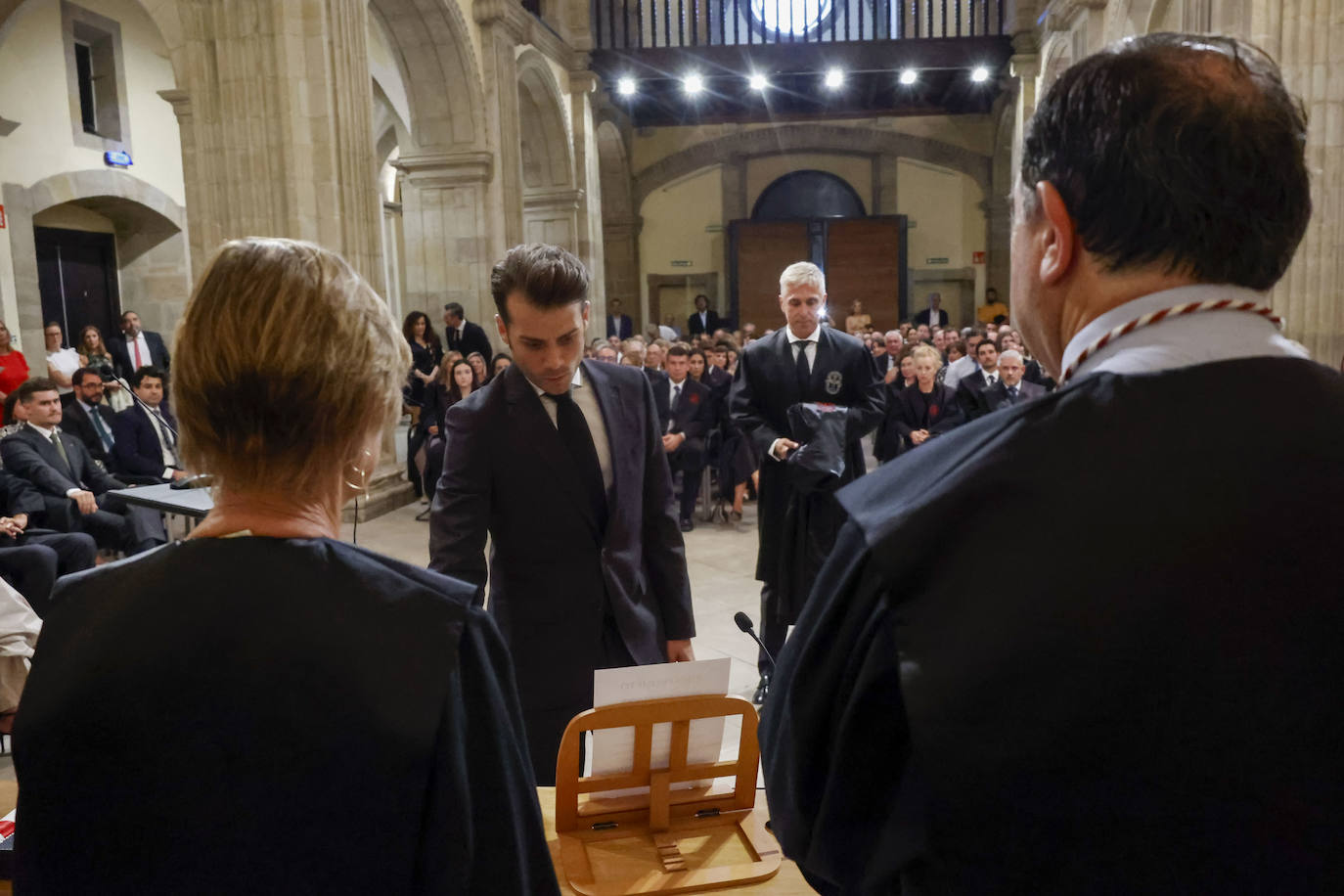 Acto de jura de los abogados en la Colegiata