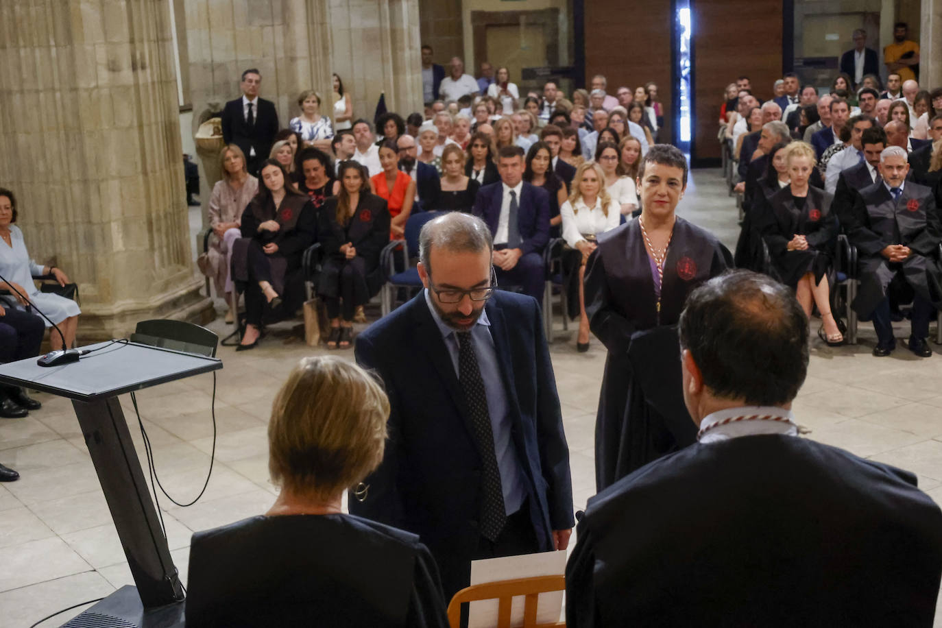 Acto de jura de los abogados en la Colegiata