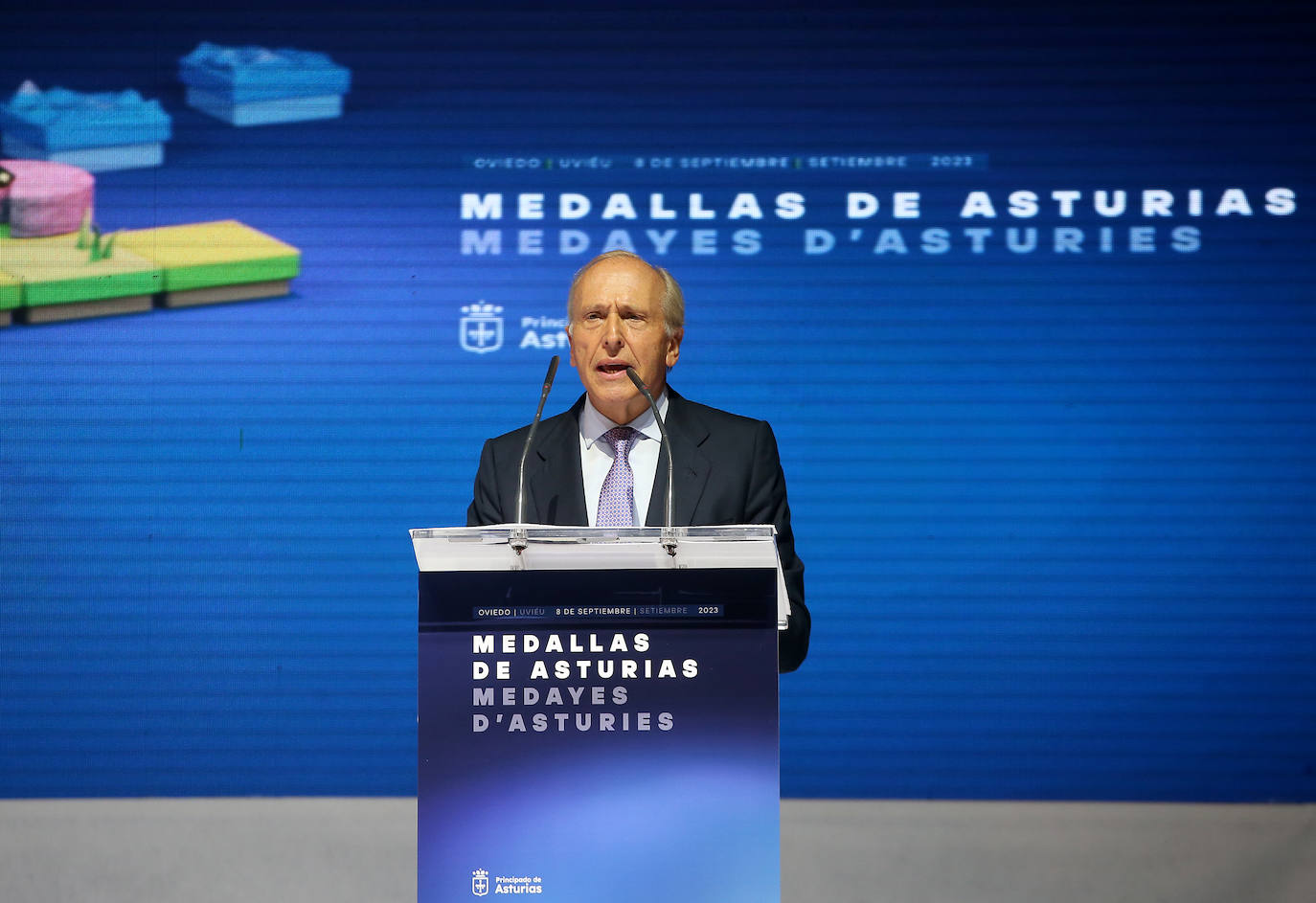 Los asistentes a la entrega de las Medallas de Asturias