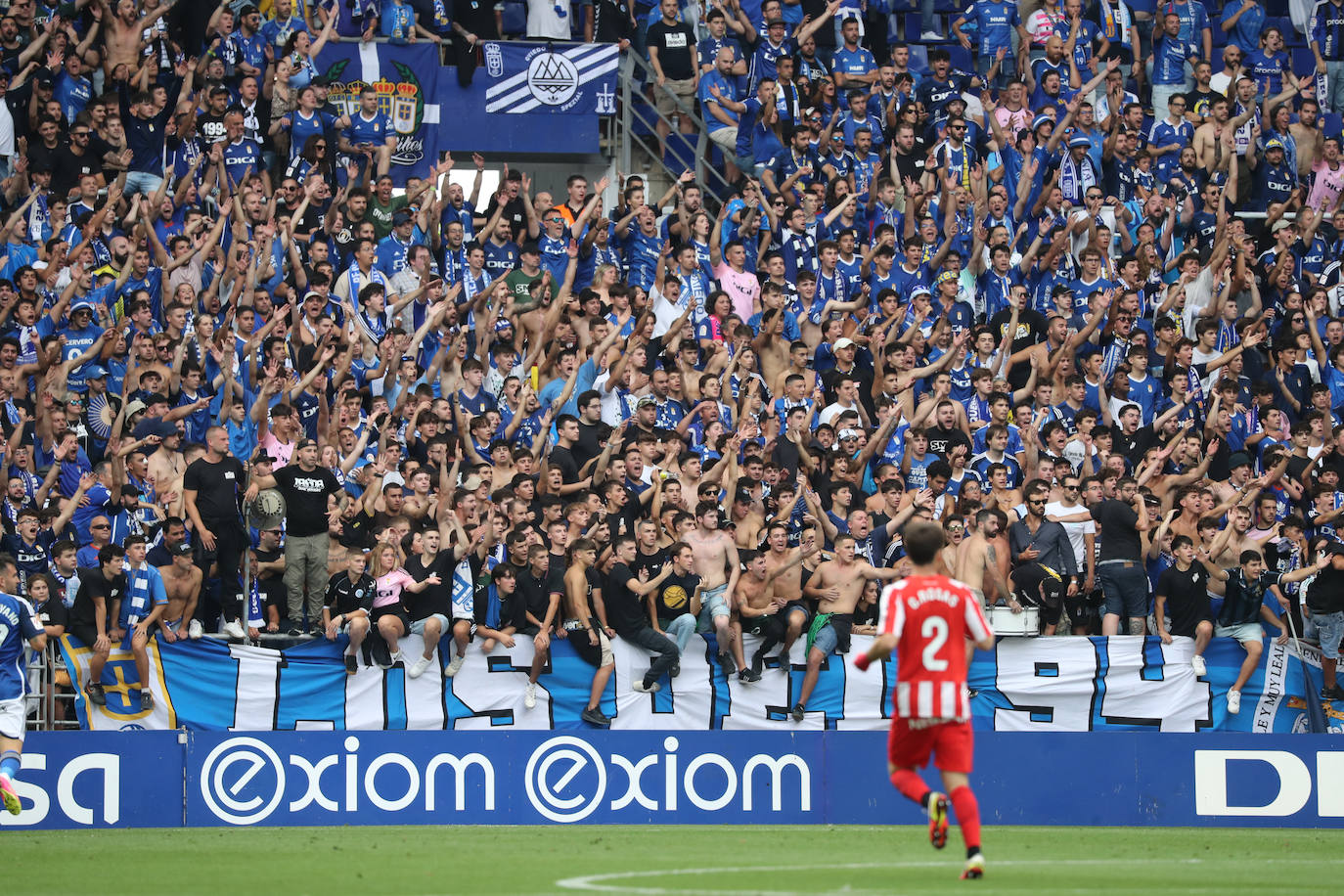 El partido entre el Oviedo y el Sporting, en imágenes
