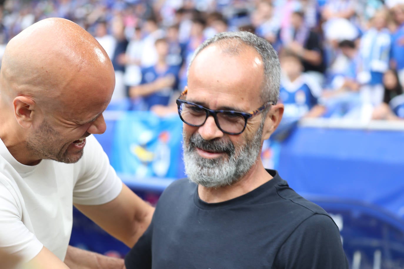El partido entre el Oviedo y el Sporting, en imágenes