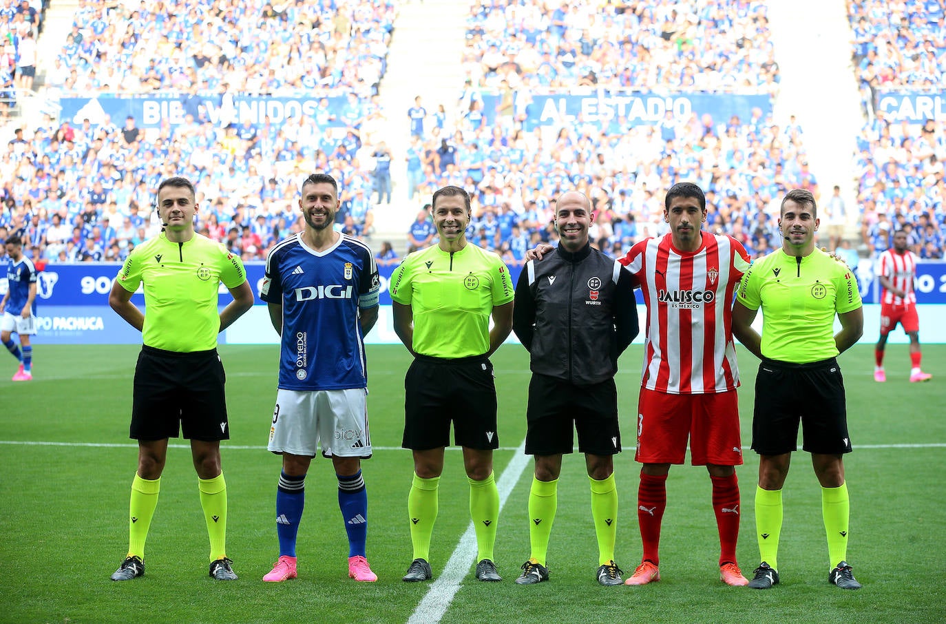 El partido entre el Oviedo y el Sporting, en imágenes