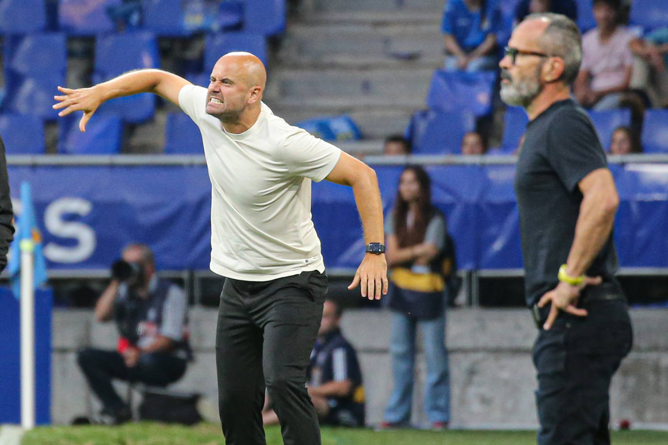 El partido entre el Oviedo y el Sporting, en imágenes