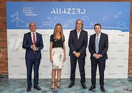 Nicolás de Abajo, Carmen Díaz Canabal, Fernando Candela y Josu Jon Imaz presentaron All4Zero.