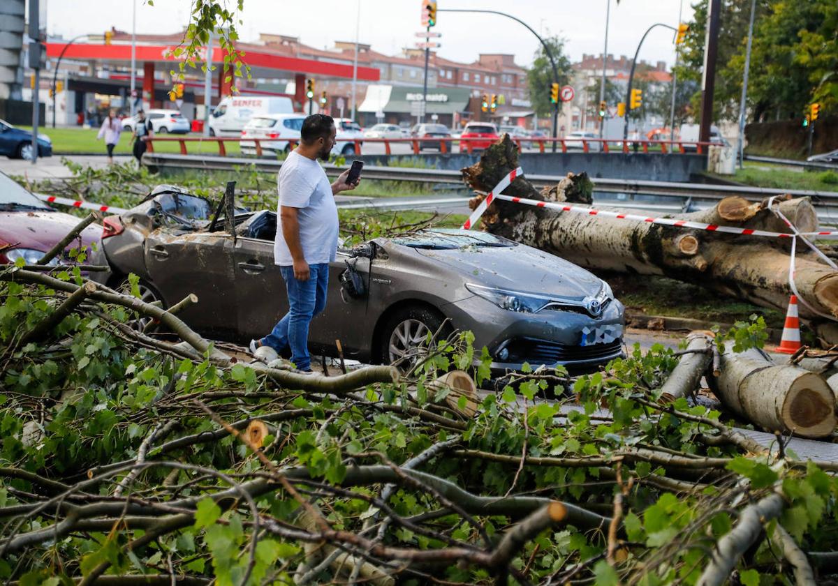 Los destrozos que deja la tormenta, en imágenes