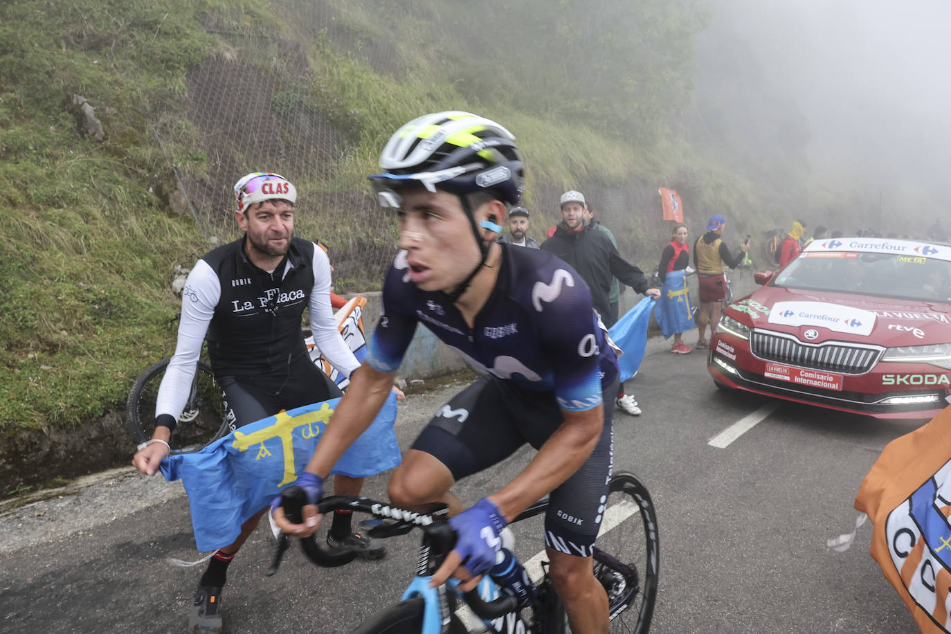 La subida al Angliru, en imágenes