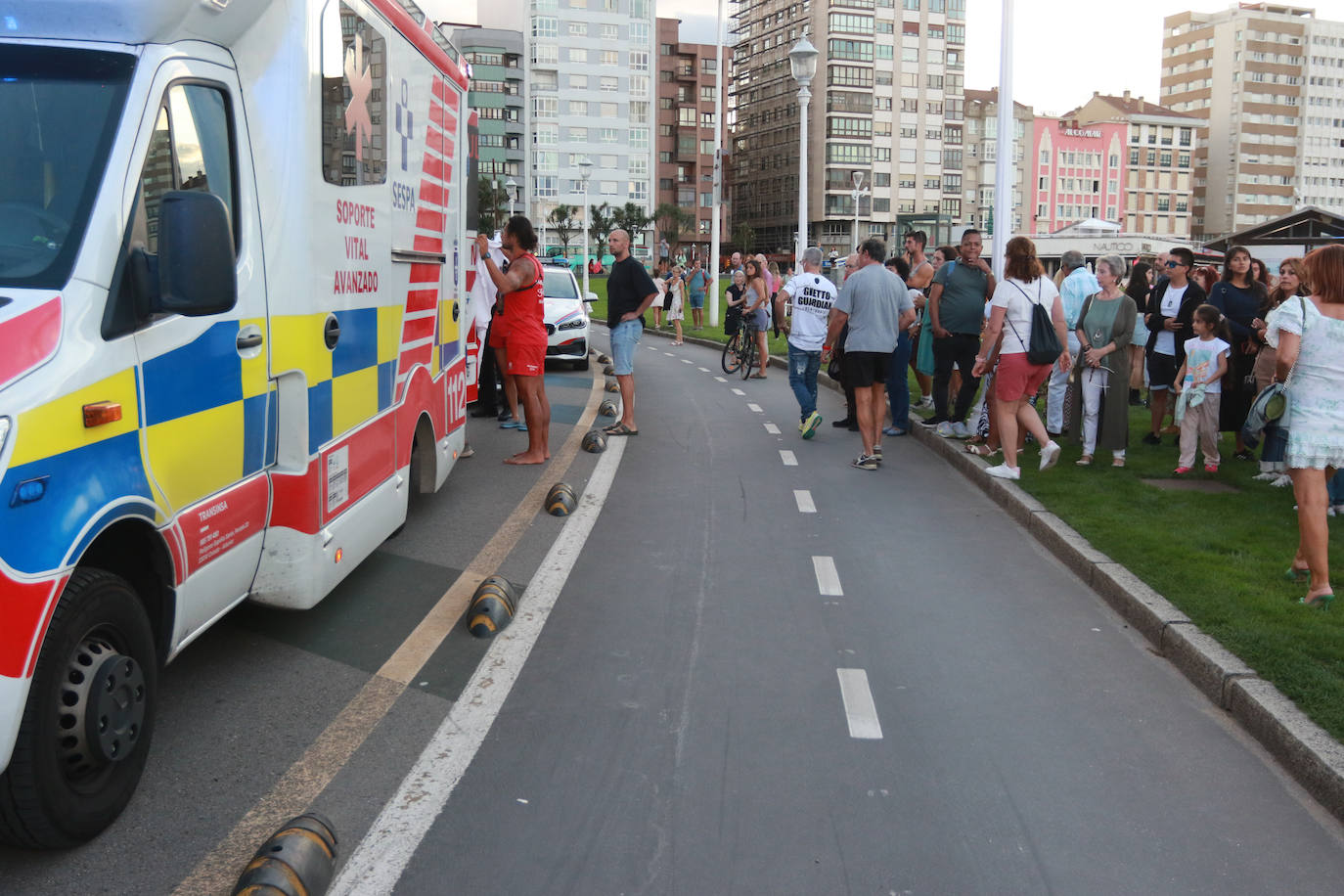 Amplio despliegue en La Escalerona para reanimar a un bebé