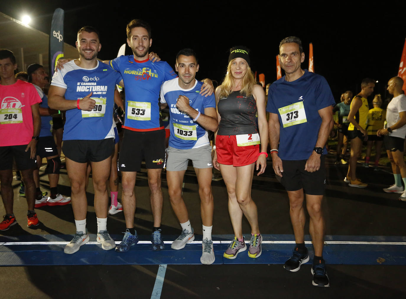 La carrera nocturna de Gijón, en imágenes