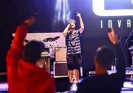 Un momento de una actuación.