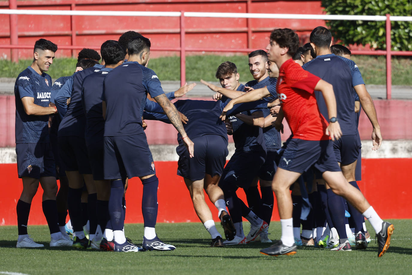 Entrenamiento del Sporting (19/09/2023)