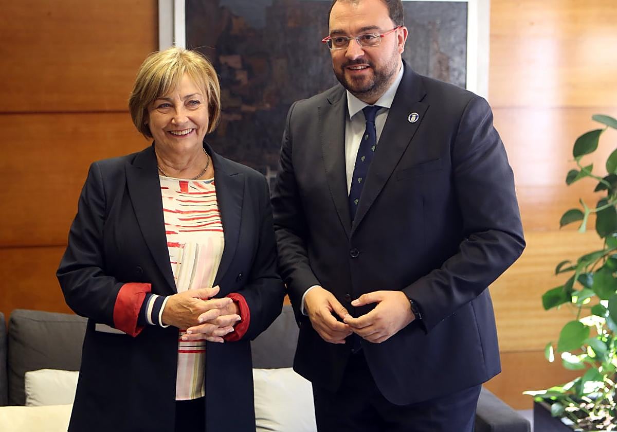 El presidente del Principado y la alcaldesa de Avilés re reunieron durante una hora ayer en Oviedo.