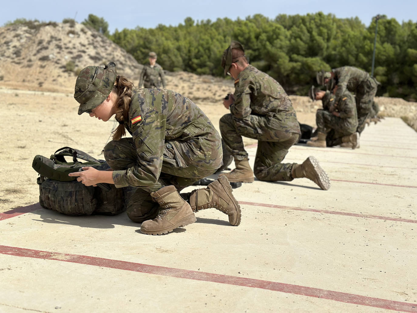 La princesa Leonor, en plena instrucción militar