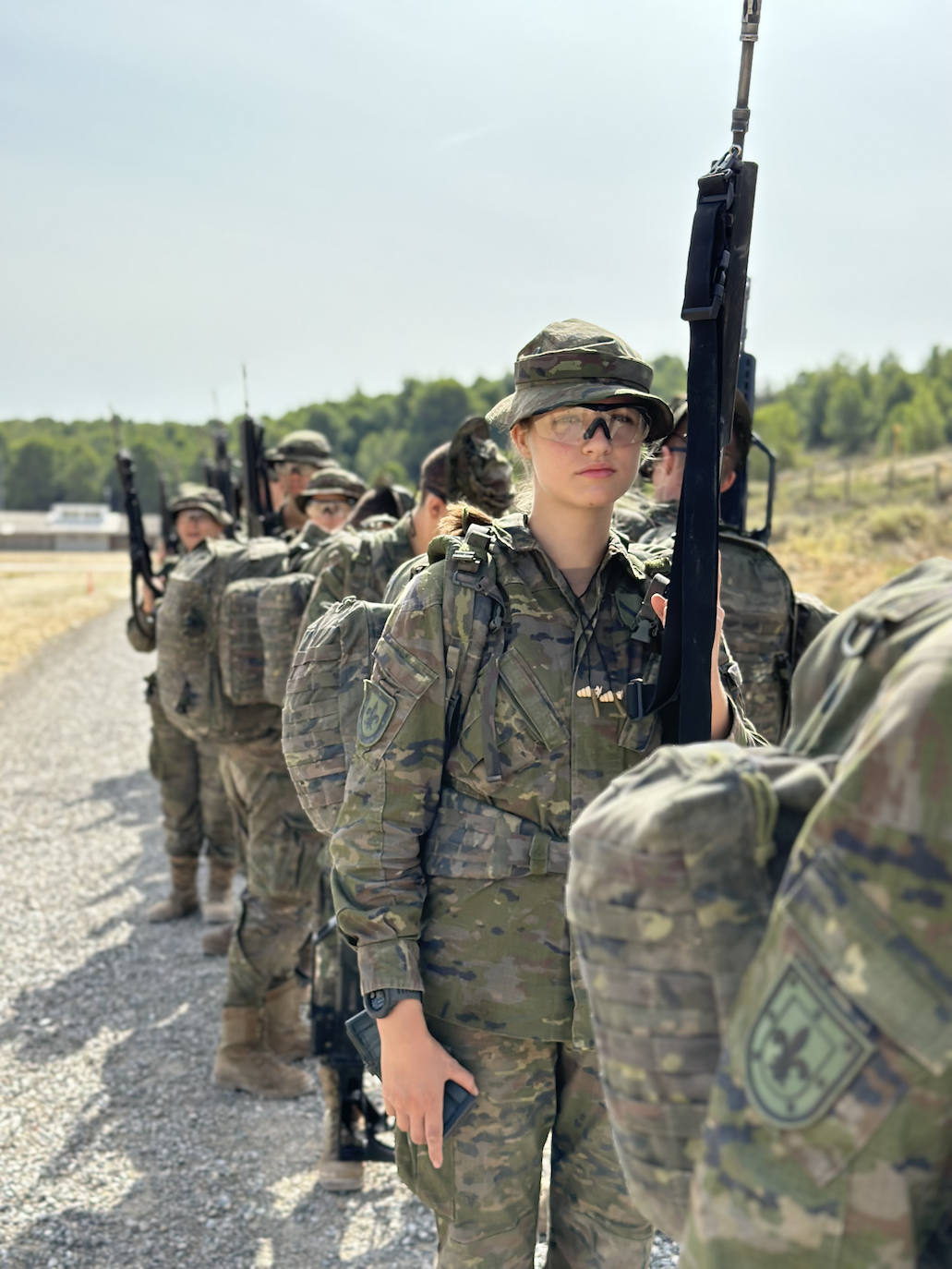 La princesa Leonor, en plena instrucción militar