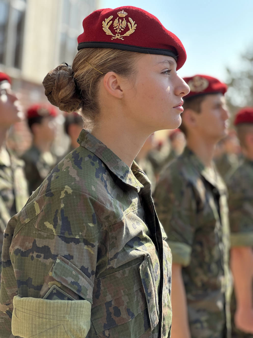 La princesa Leonor, en plena instrucción militar