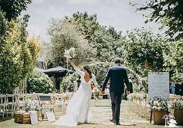Boda civil celebrada en las instalaciones de Somió Park. Foto de Juan Llavio