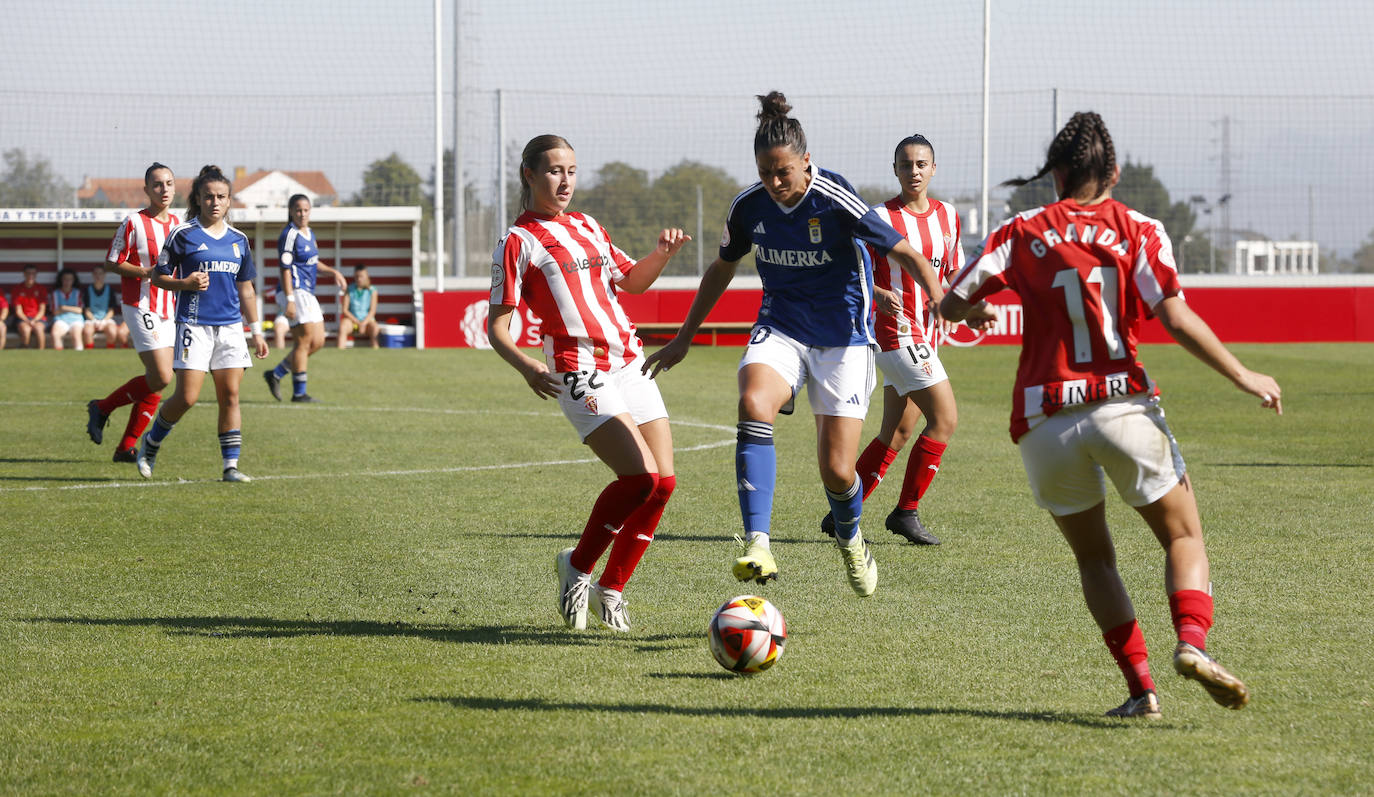 Las mejores imágenes del derbi asturiano femenino Sporting - Oviedo