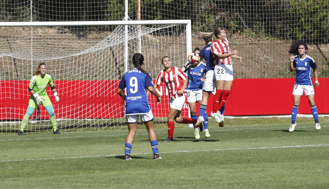 Las mejores imágenes del derbi asturiano femenino Sporting - Oviedo