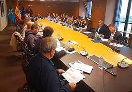 Reunión de la Mesa del AVE esta mañana.