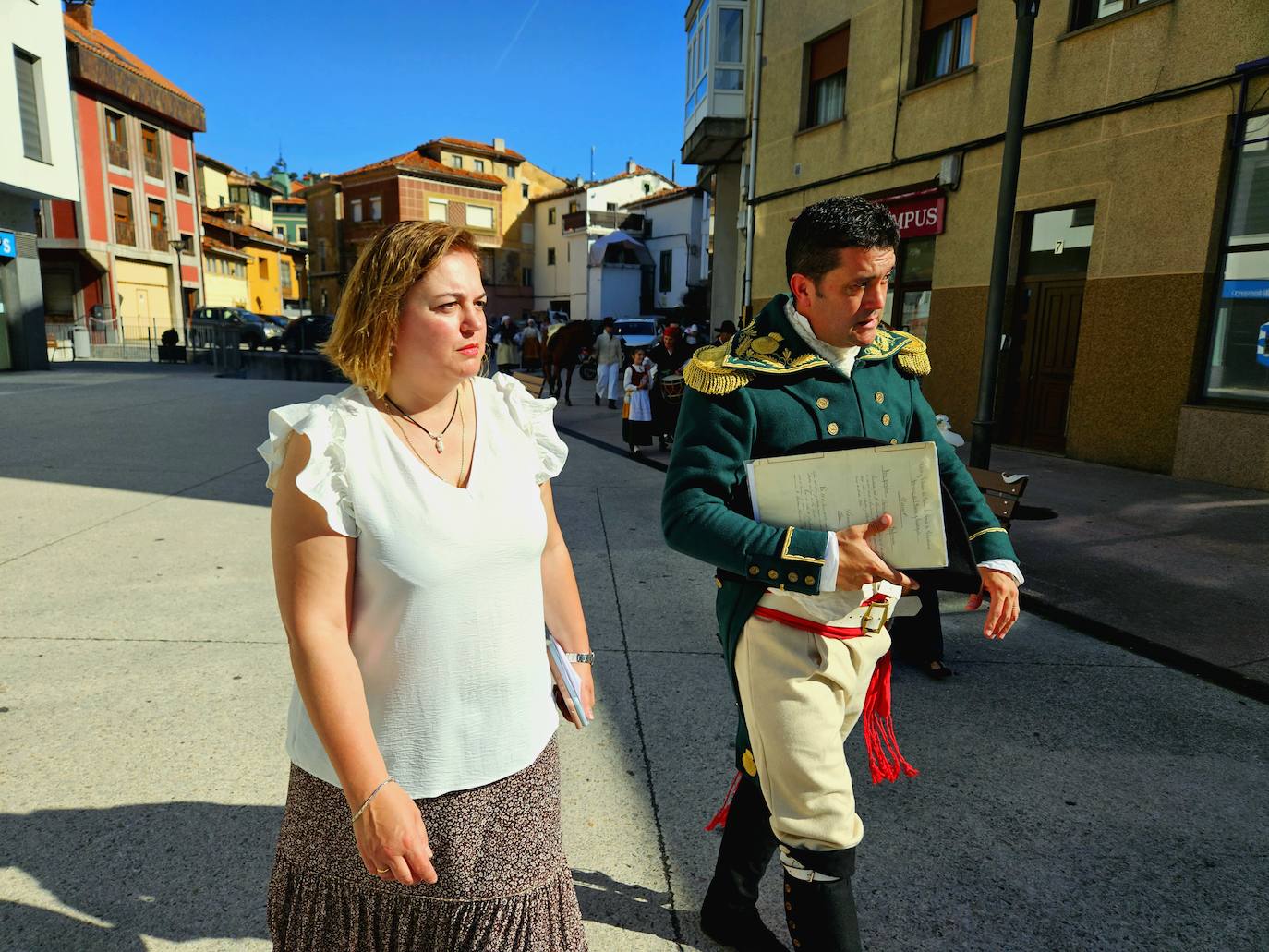 Recreación histórica en Tineo del homenaje al general Riego