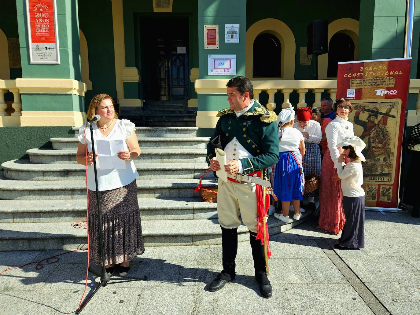 Recreación histórica en Tineo del homenaje al general Riego