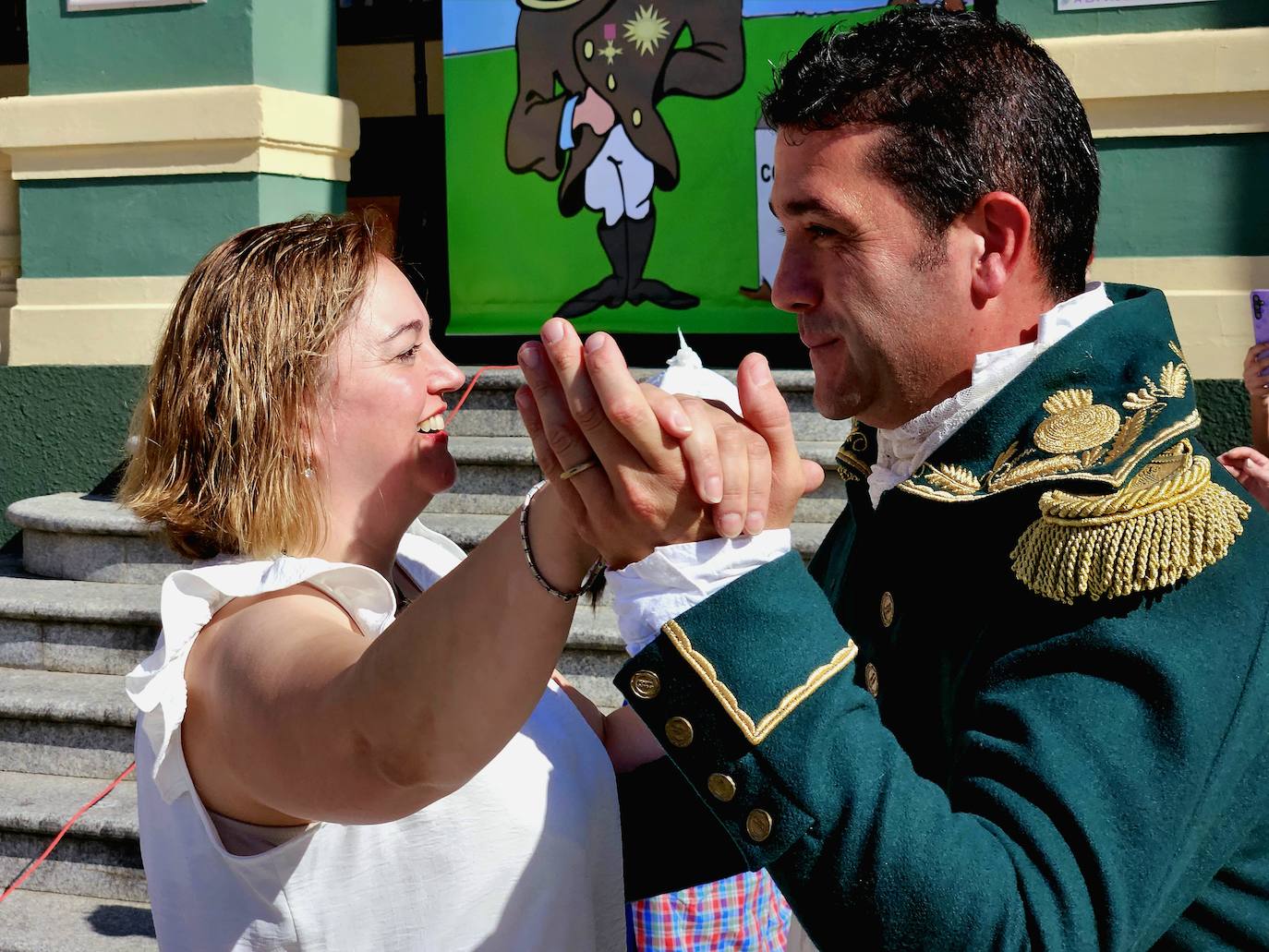 Recreación histórica en Tineo del homenaje al general Riego