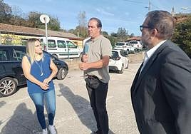 Ana Alves, Enrique Granda y Roberto García, en La Nava.