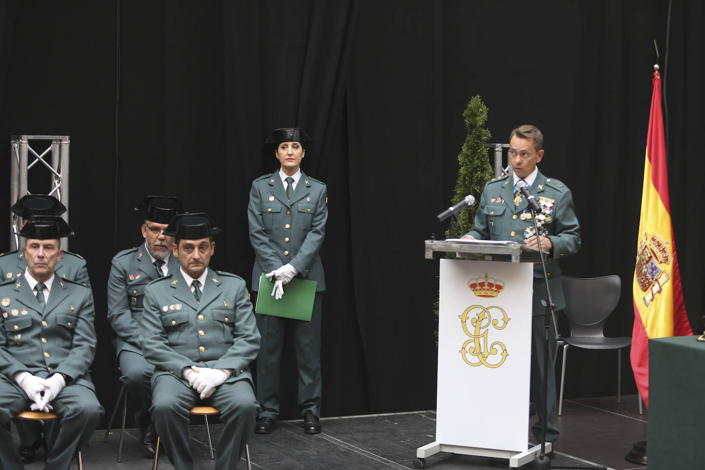 Honores y reconocimientos en Gijón por la patrona de la Guardia Civil