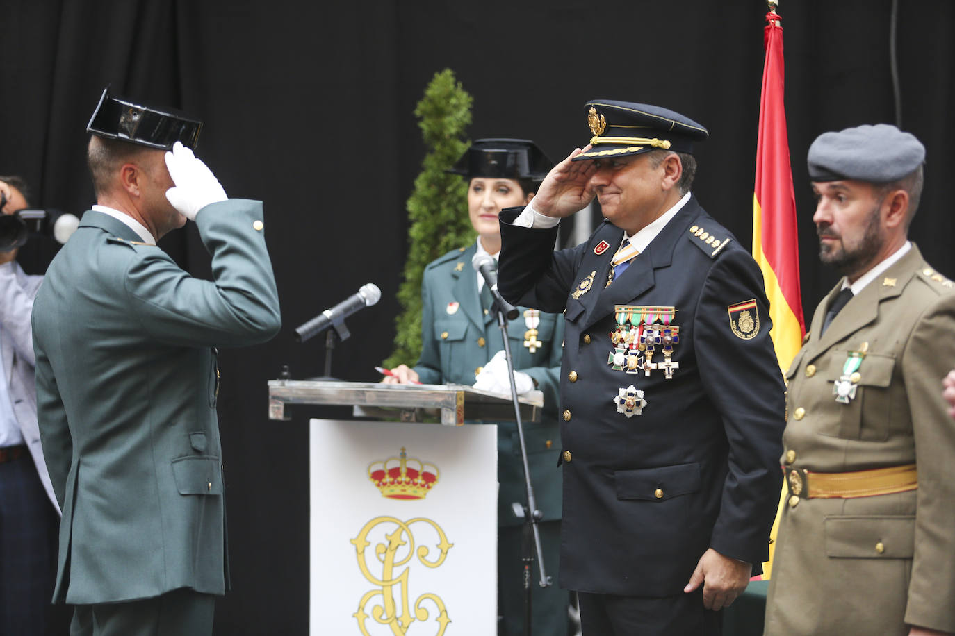 Honores y reconocimientos en Gijón por la patrona de la Guardia Civil